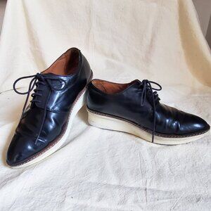 Pre-Loved 10 Crosby Derek Lam  Black Leather Gordon Oxford size 6